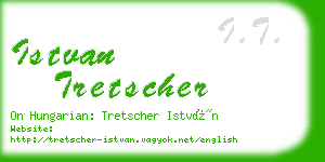 istvan tretscher business card